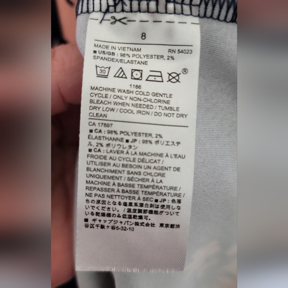 Banana Republic Pink & Navy Blue Sheath Mini Dress Scoop Neck Sleeveless… - Picture 9 of 9